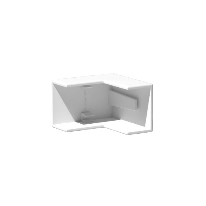 AussieDuct Mini Trunking External Angle 25 x 16mm White