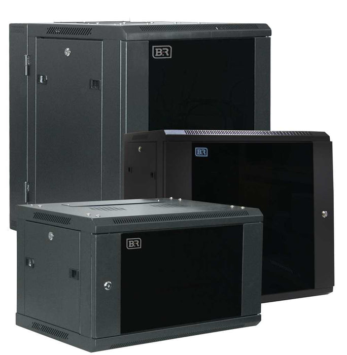 Ausrack Onyx Data Rack 6RU 450mm Wall Mnt