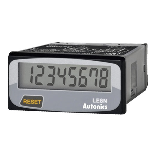 LE8N-BF Hour Meter 8 Digit Voltage Input 48 x 24mm