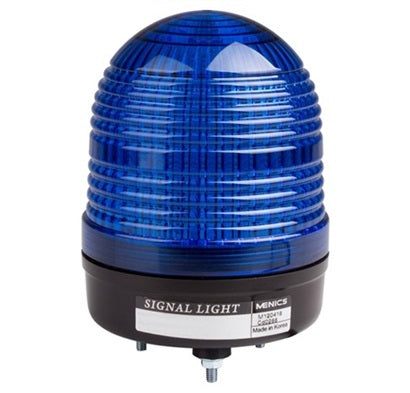 LED Beacon Blue 24V AC/DC 86mm High Dome Steady & Flash