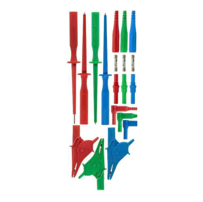 Megger MFT Test Lead Set Red/Blue/Green Fused 10A 50kA