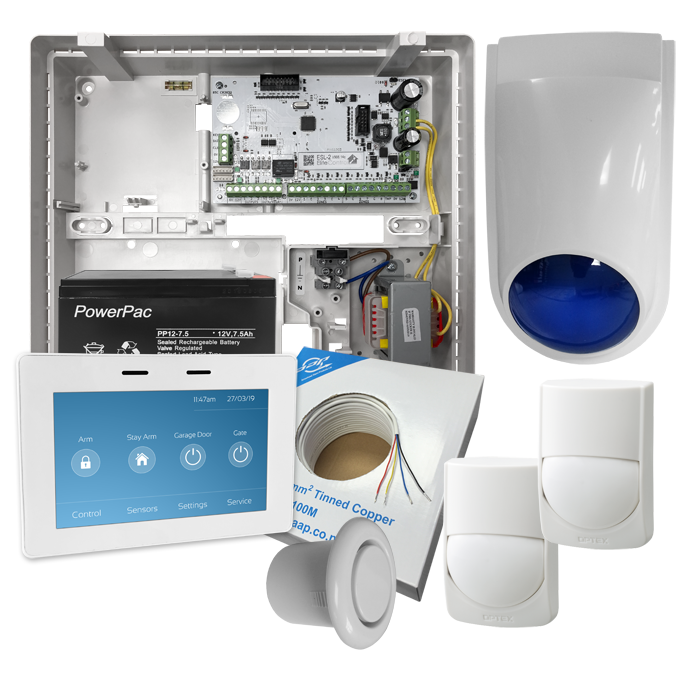 Elitecontrol Security Alarm Kit & Kp-Touch-W Keypad