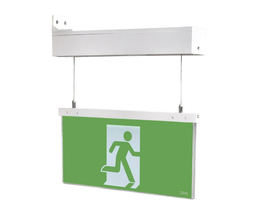 LED MultiBlade Exit 1W All-In-One  Suspended Maintained IP20
