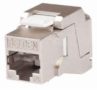 Keystone Jack Cat 6A RJ45 FTP Metal