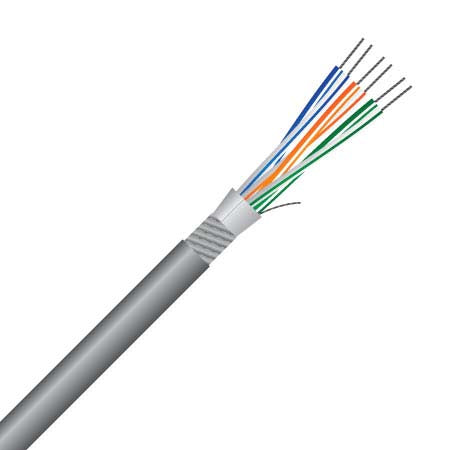 Cable Data 3pr 0.22mm 24AWG RS485 Braid Foil Shield