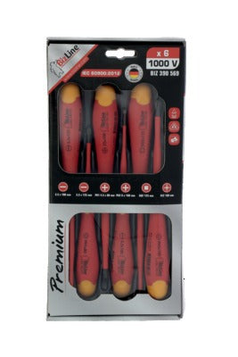 I-Slim Screwdriver Set 6pc 1000V Flat/Ph/Sq/PZ2