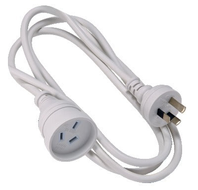 Extension Lead 5m Domestic 3x 1mm White