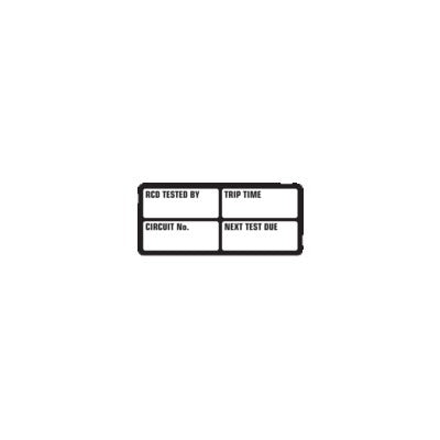 RCD Test Tags & Pen (Pkt100)