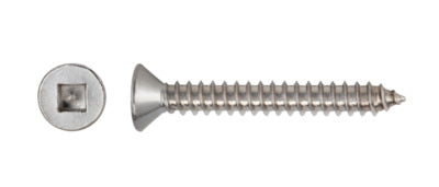 Screw 8g x 20mm 9x 3/4in Surefast Csk Sqdr S/S (Jar200)