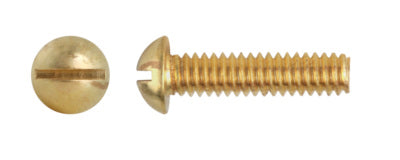 Screw 1/4 x 1in Machine Brass RH (Jar50)