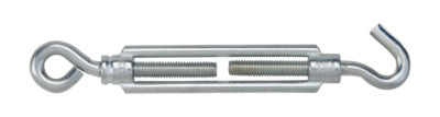 Turnbuckle 8mm Hook & Eye Bright Zinc