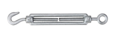 Turnbuckle 6mm Hook & Eye Galv