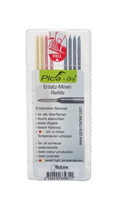 Pica Dry Spare Leads Pencil Colour Pkt8