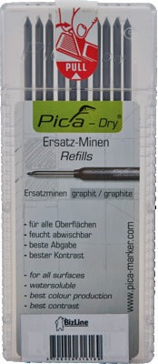 Pica Dry Spare Leads Pencil Black Pkt10