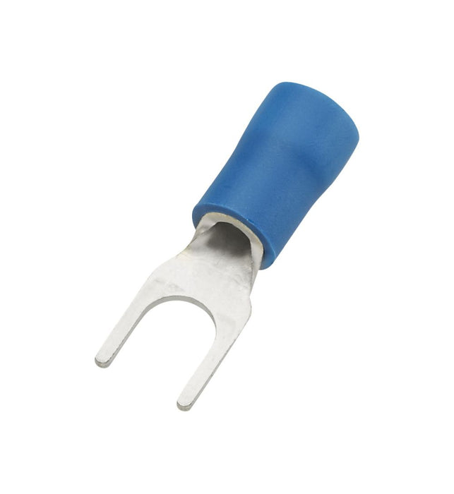 Fork Terminal 5mm Blue (Pkt 100)