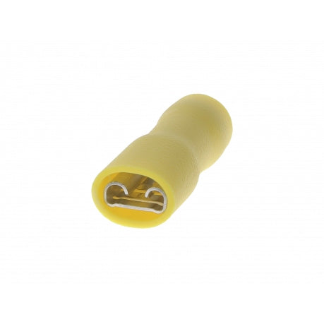 Quick Conn Female Full Ins 6.4 x 0.8mm Yellow DG (Pkt50)