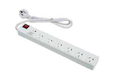Power Board 6 Way Switched and Surge Protected
