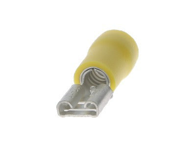 Quick Connector Female 6.4 x 0.8mm Yellow DG (Pkt100)
