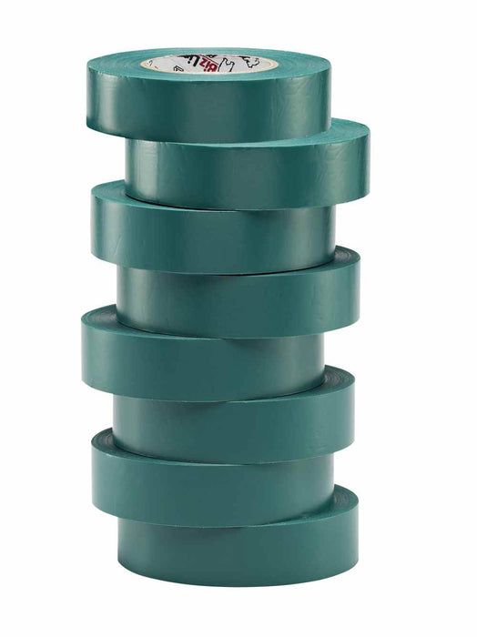 PVC Ins Tape 19mm x 0.15mm Green 20m (Pkt8)