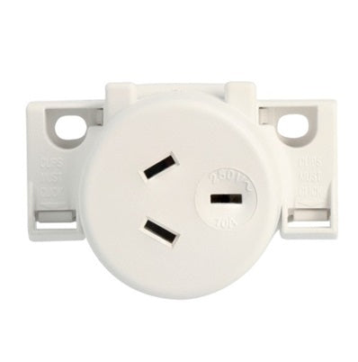 Surface Socket Quick Connect 250V 10A 3P White