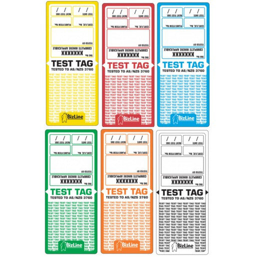 Test Tag Med Duty Mixed & Pen (Pkt 96)