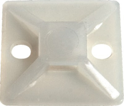 Cable Tie 20 x 20mm Mount Neutral (Pkt100)