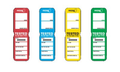 Test Tag Heavy Duty Burgundy & Pen (Pkt100)