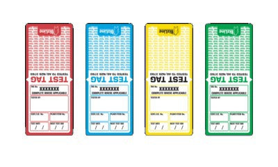 Test Tag Med Duty Black & Pen (Pkt100)