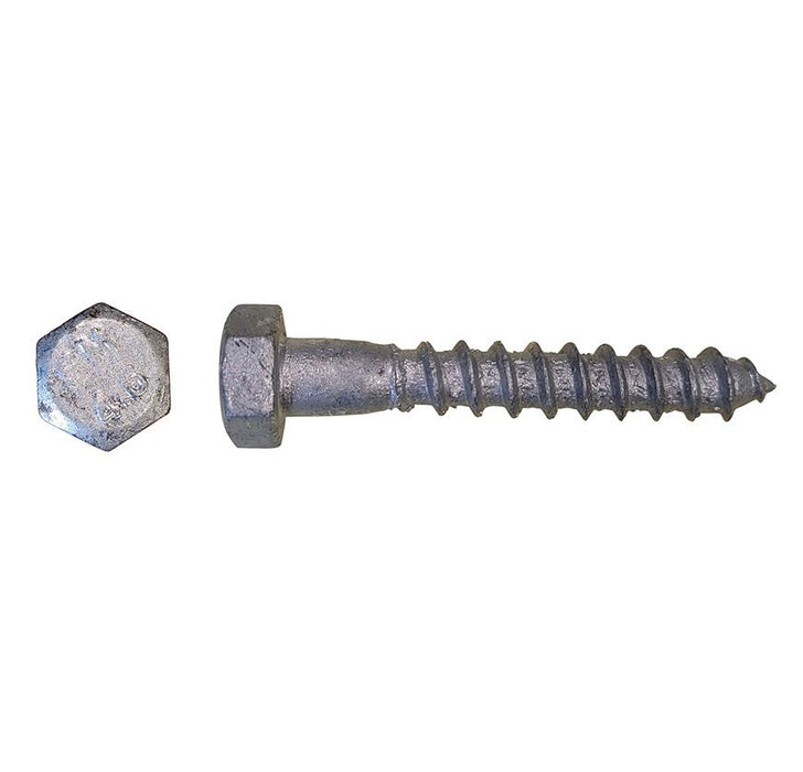 Coach Screw M12 x 65mm Mild Steel 4.6 Galv