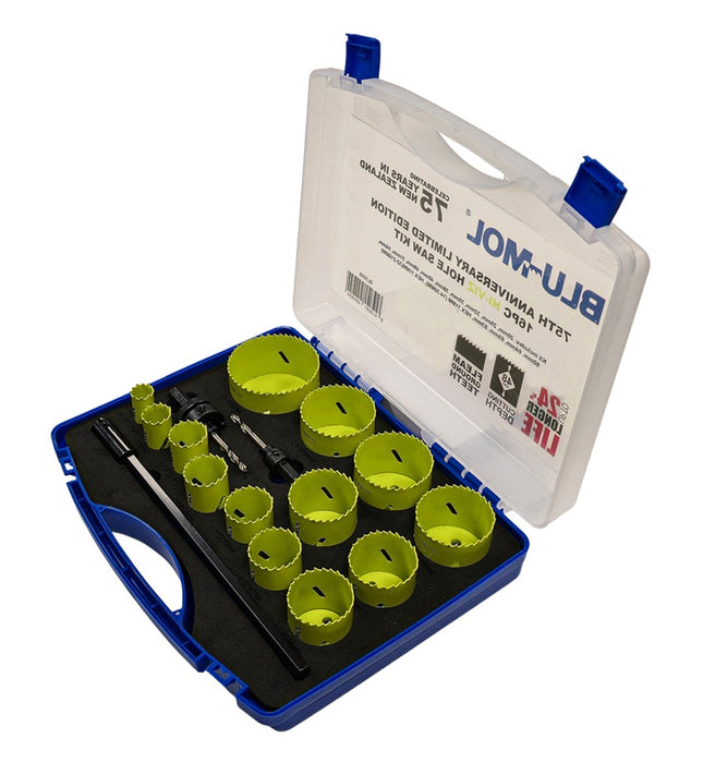 Hi-Vis 75th Anniversary 16pc Cobalt Holesaw Kit