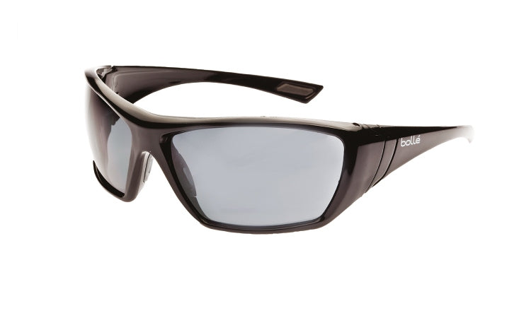 Safety Glasses Hustler Gloss Black Smoke Lens