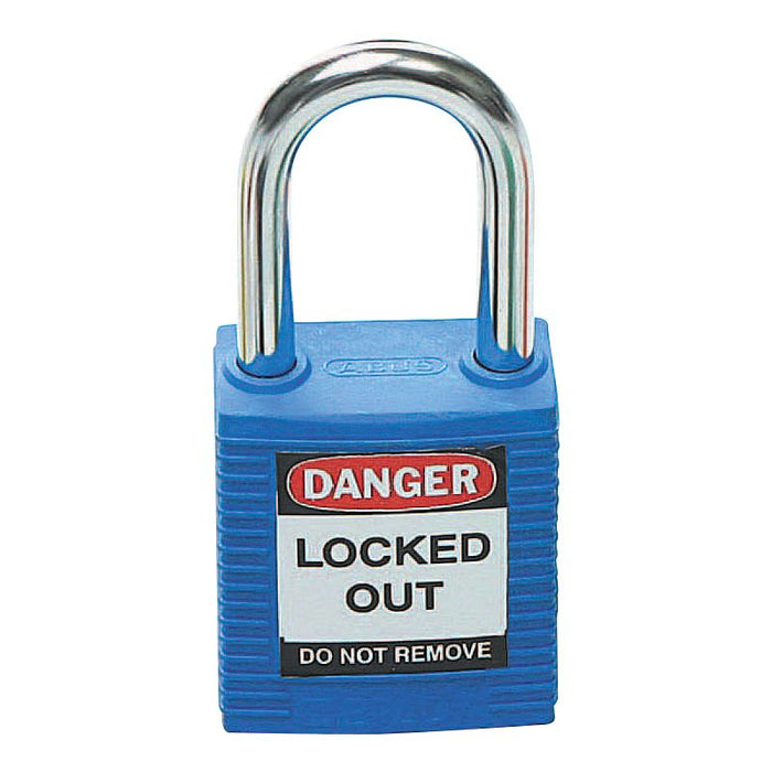 Padlock Blue Safety 38mm Keyed Diff