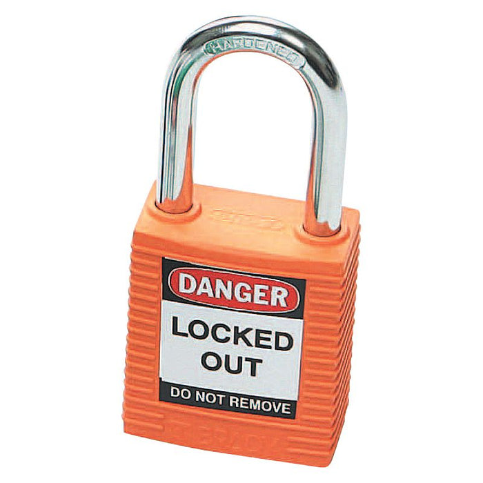Padlock Orange Safety 38mm Keyed Diff