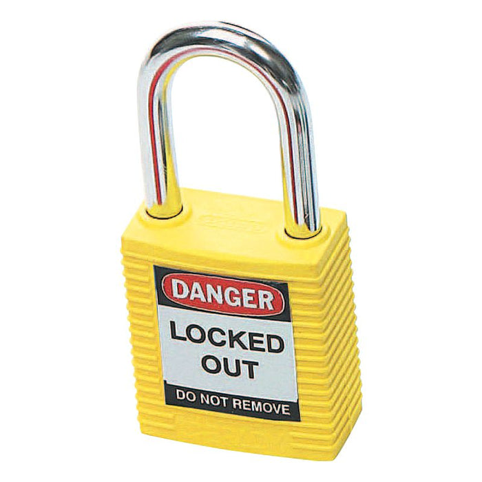 Padlock Yellow Safety 38mm Keyed Diff