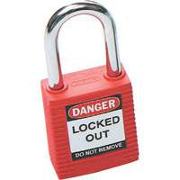 Padlock Red Safety 38mm Keyed Diff