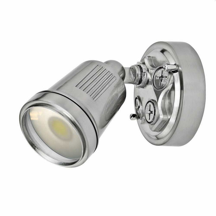 Hunter-III Floodlight Single LED Satin Nickel