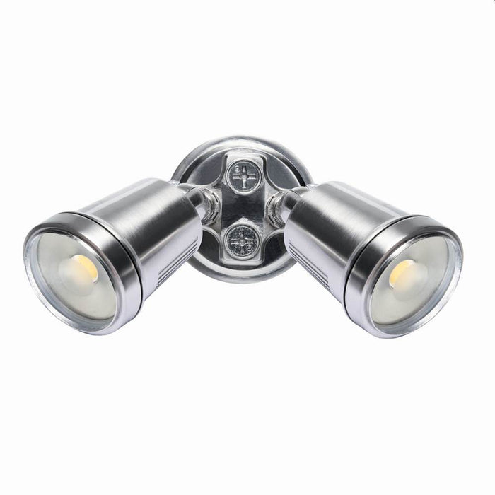 Hunter-III Floodlight Twin LED Satin Nickel
