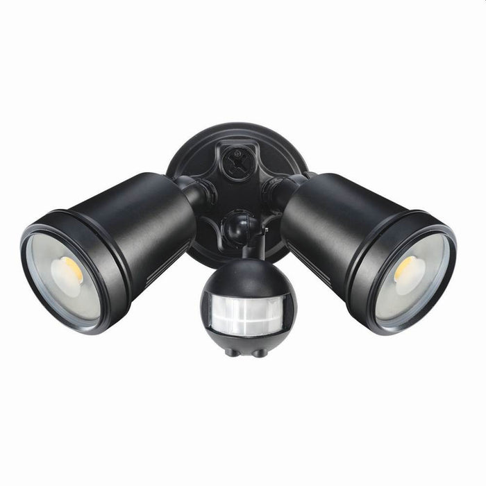 Hunter-III Floodlight Twin LED & Sensor Black