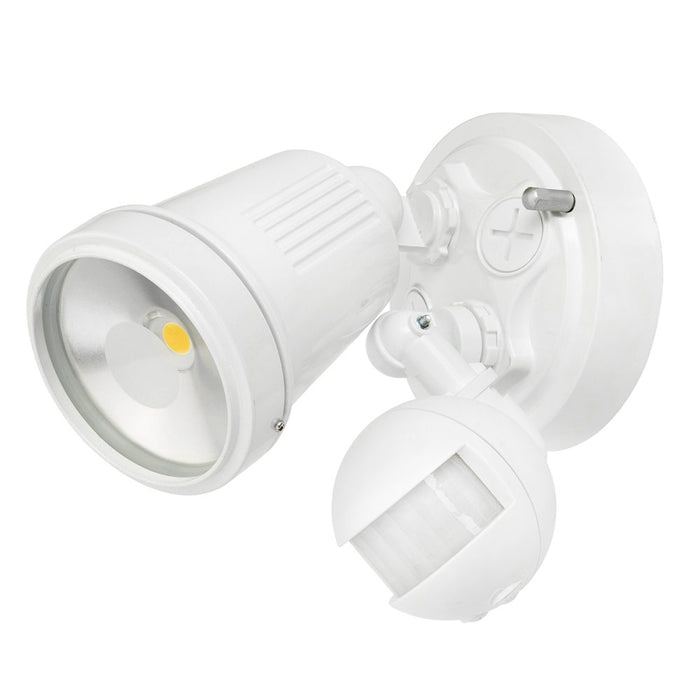 Hunter-III Floodlight Single LED & Sensor Satin Nickel