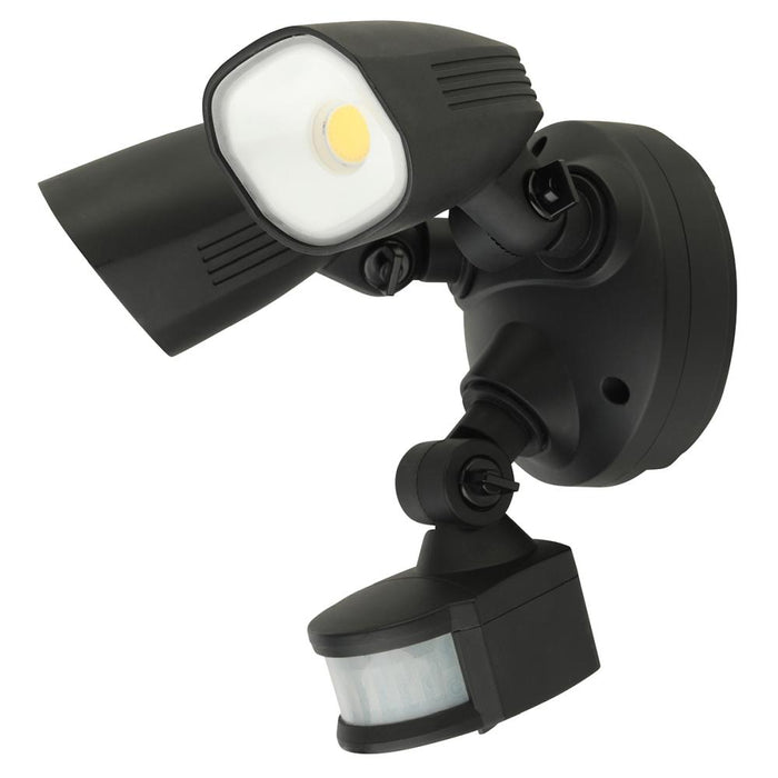 Shielder Floodlight Twin LED & Sensor 10W Black