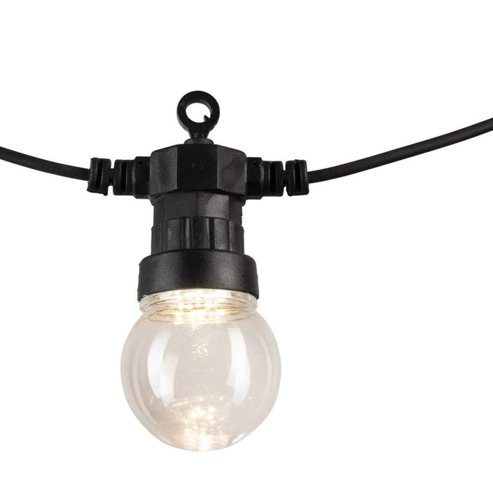 Celebrate Festoon Light Extension Warm White  Black (10Pack)
