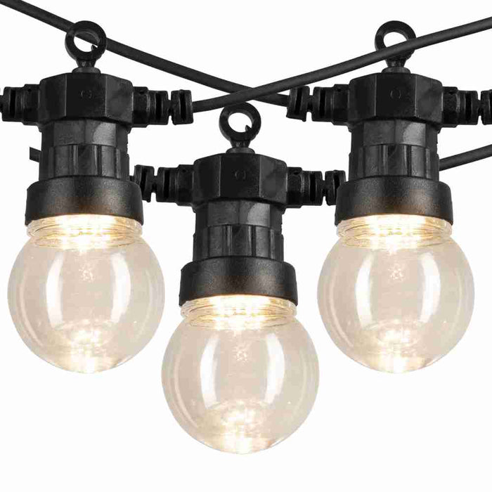 Celebrate Festoon Light Warm White Black (20Pack)