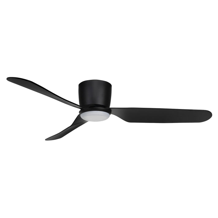Preston DC Hugger Ceiling Fan 48in Black with LED Light