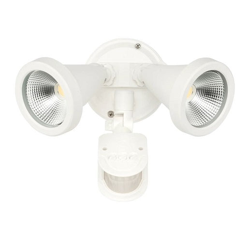 Stinger Floodlight Twin & Sensor LED 10W White