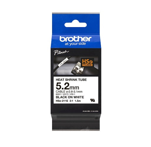 Heatshrink Tape Black/White 5.2mm