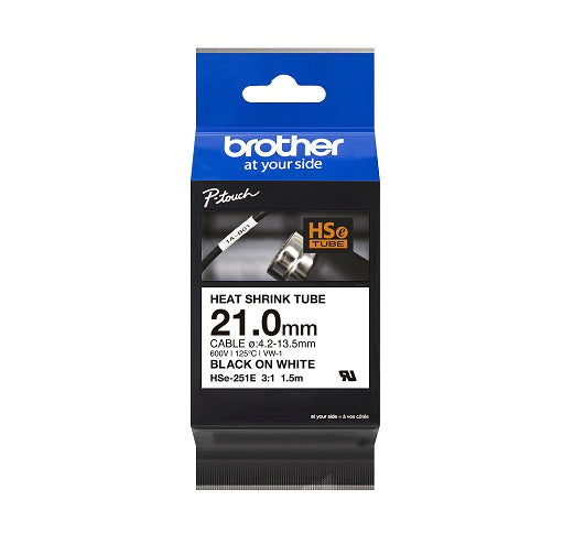 Heatshrink Tape Black/White 21mm