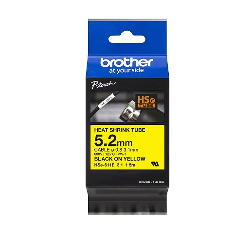 Heatshrink Tape Black/Yellow 5.2mm