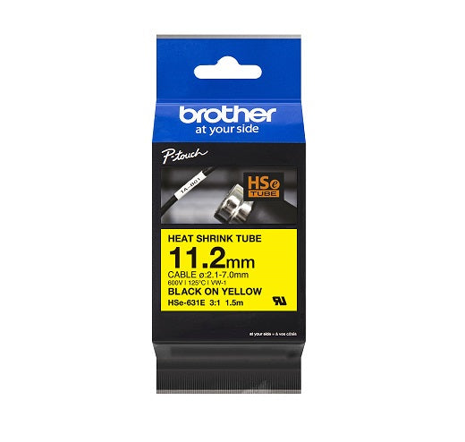 Heatshrink Tape Black/Yellow 11.2mm