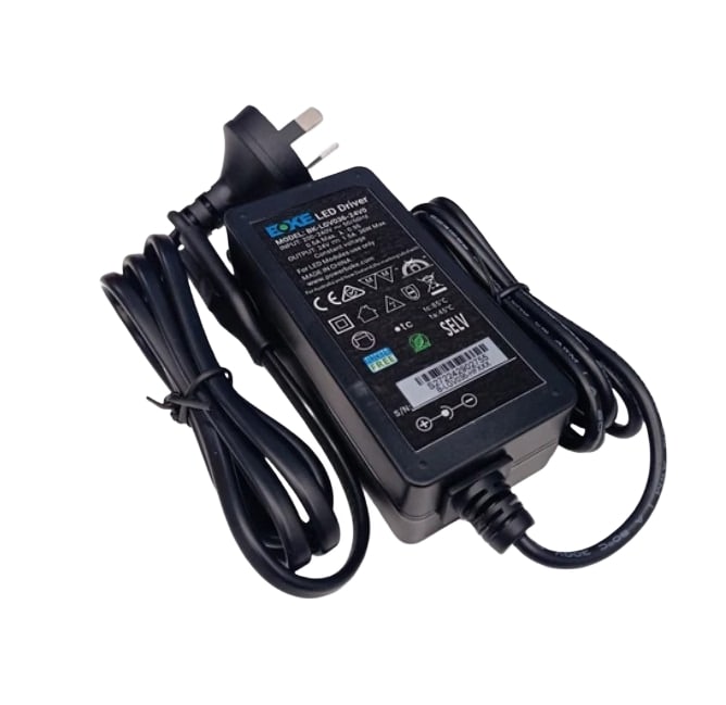 Power Supply 36W 24V 1.5A Plug and Play Indoor Use Only