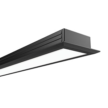 Lowline 02 V2 Mini Profile Rolled Opal Diffuser 4m Black